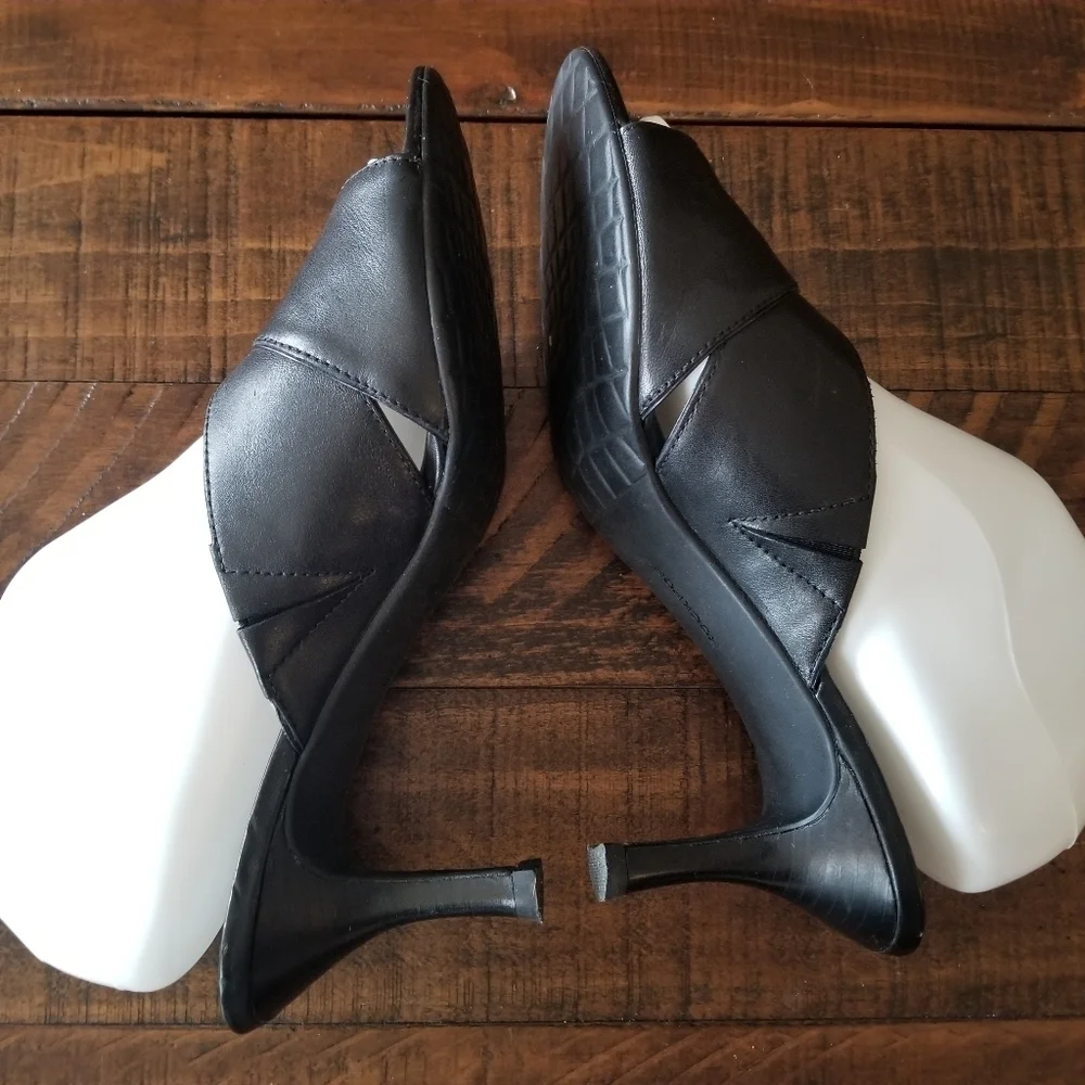 Rockport Adiprene by Adidas Black Heels‎ 8 Leather